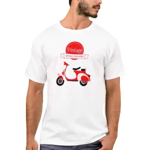 Nutcase Designer Round Neck Men's T-Shirt Wrinkle-Free Poly Cotton Tees - Vintage Transport