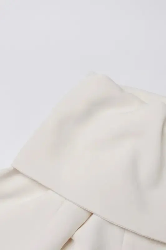 Off Shoulder Single Breasted Blazer