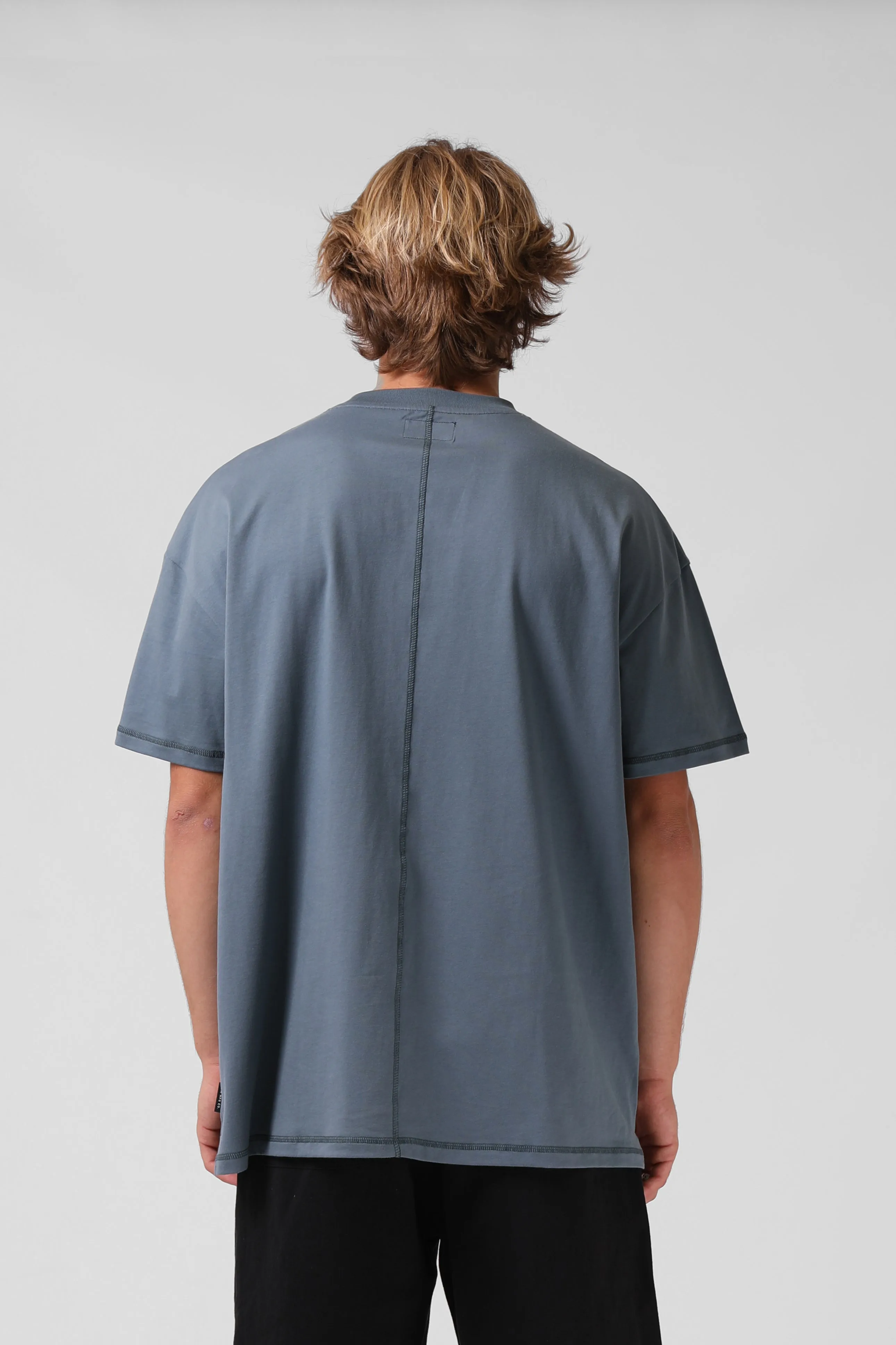 Old Skool OS Tee - Stormy Blue