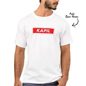 Personalized   Men's T-Shirt Poly Cotton Tees  - Red Box