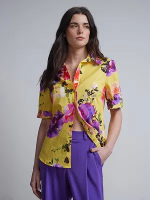 Petite Floral Button-Front - NY&C Madison Shirt®