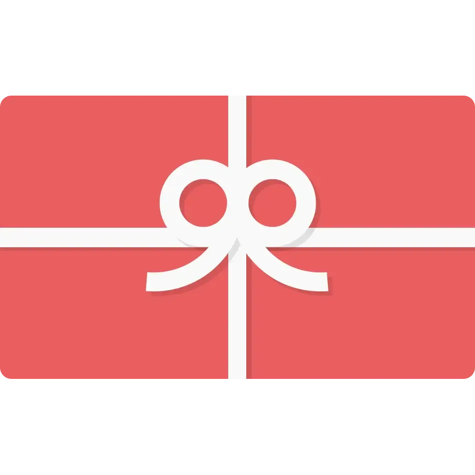 Polished Prints Pink Gift Card with White Bow Design