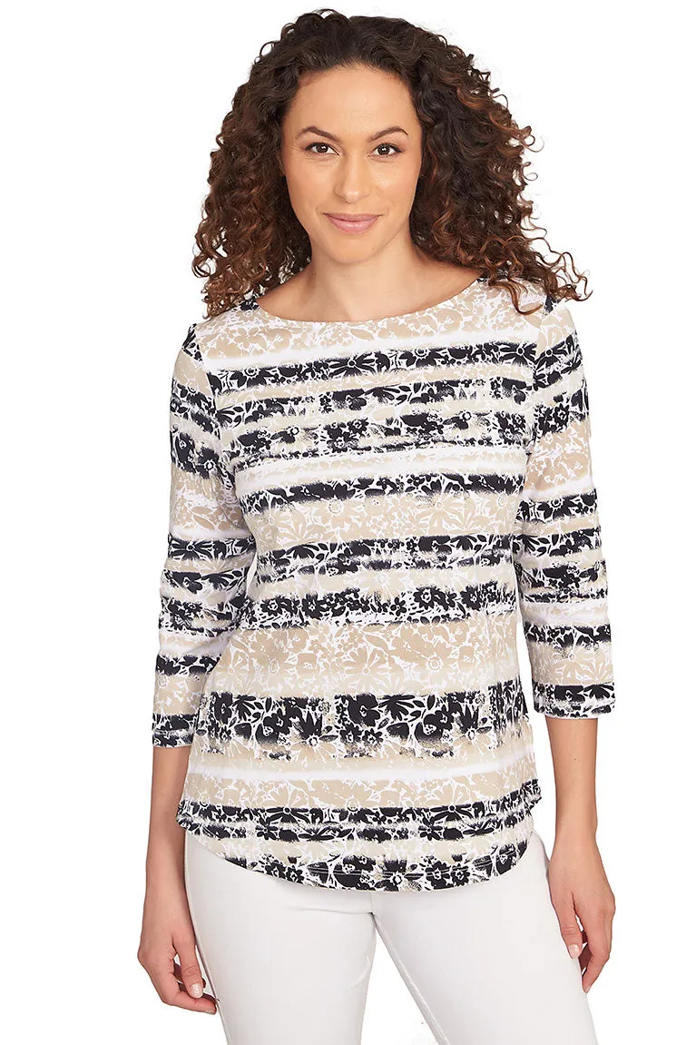 Prints Charming Chino Watercolor Floral Top
