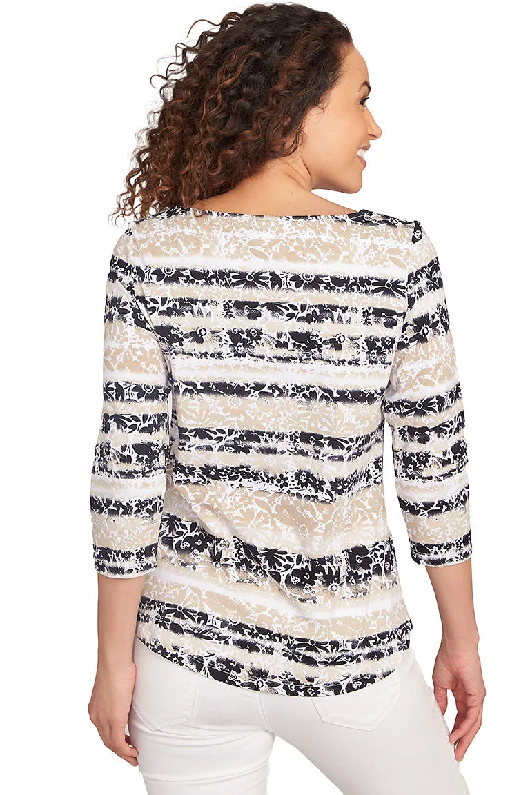 Prints Charming Chino Watercolor Floral Top