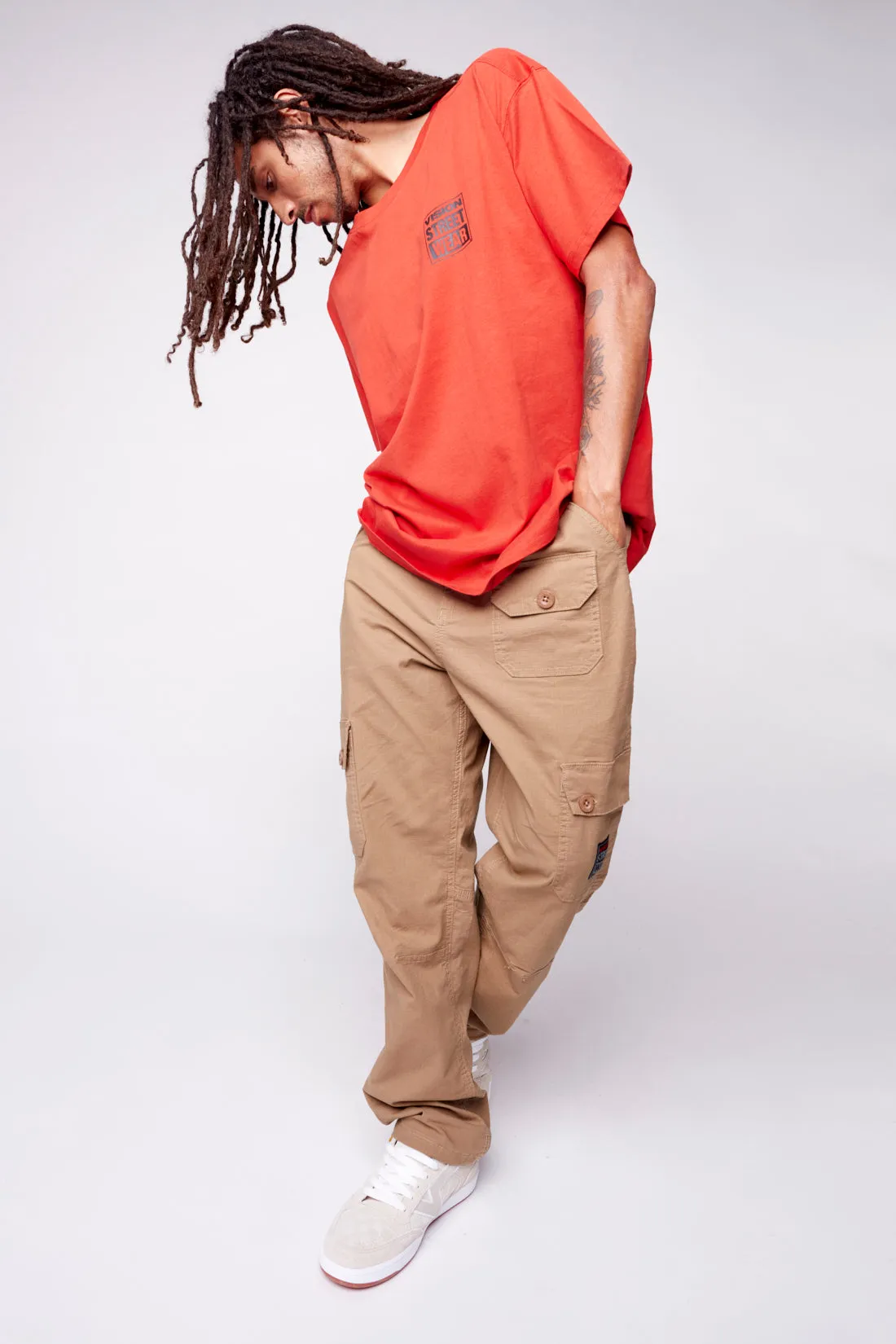 Safety Pin Logo T-Shirt - Red