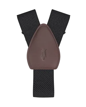 Solid Black Shirttail Garters