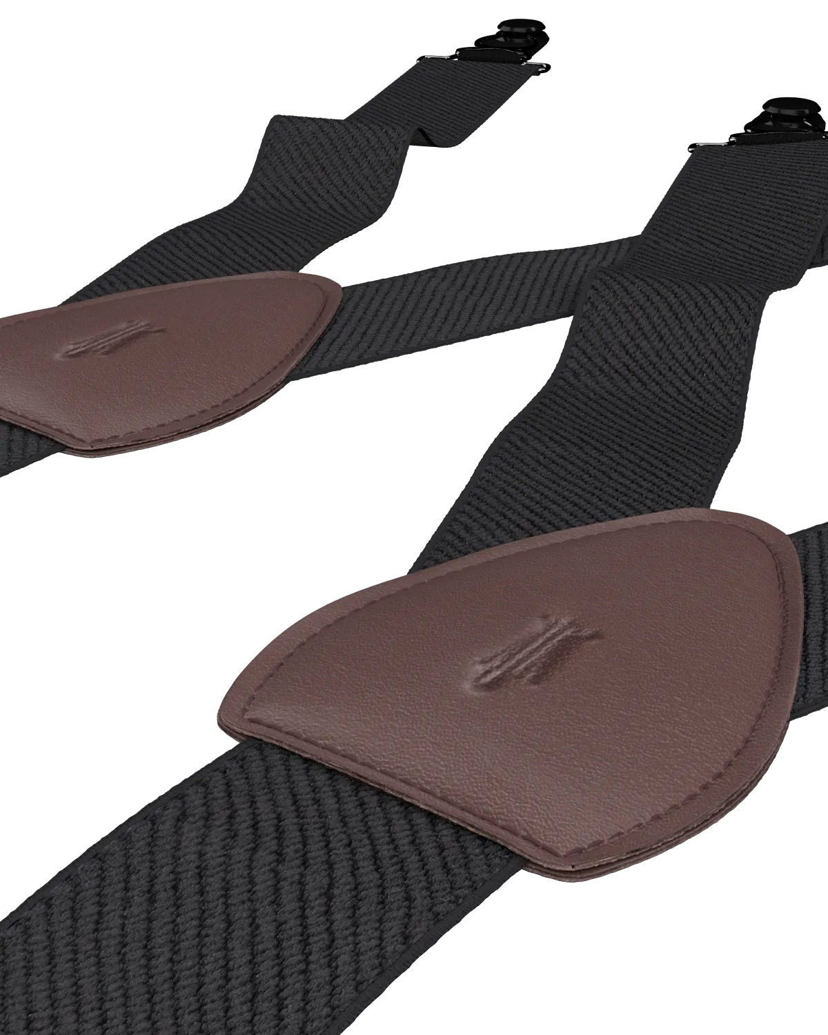 Solid Black Shirttail Garters
