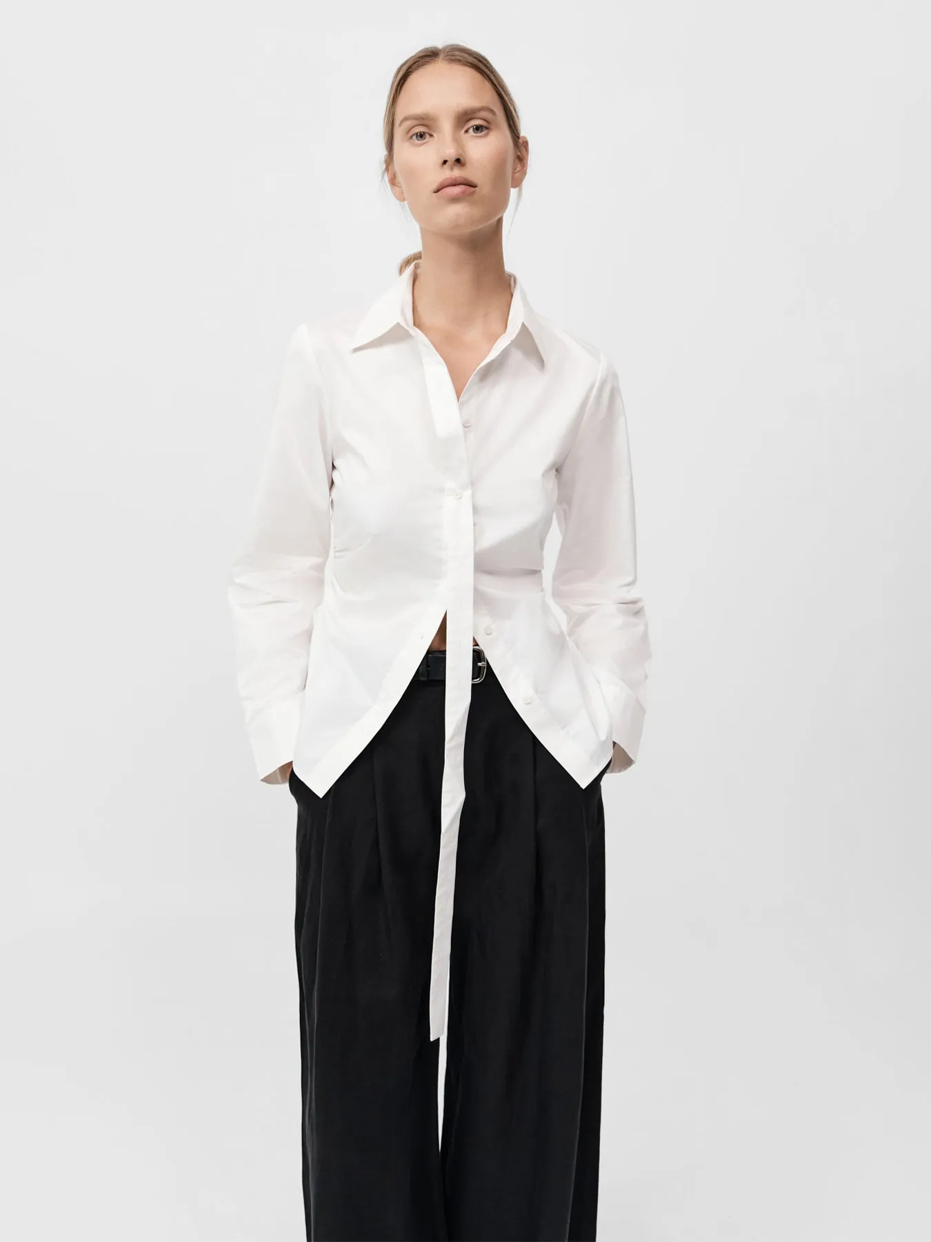 St. Agni Deconstructed Shirt White