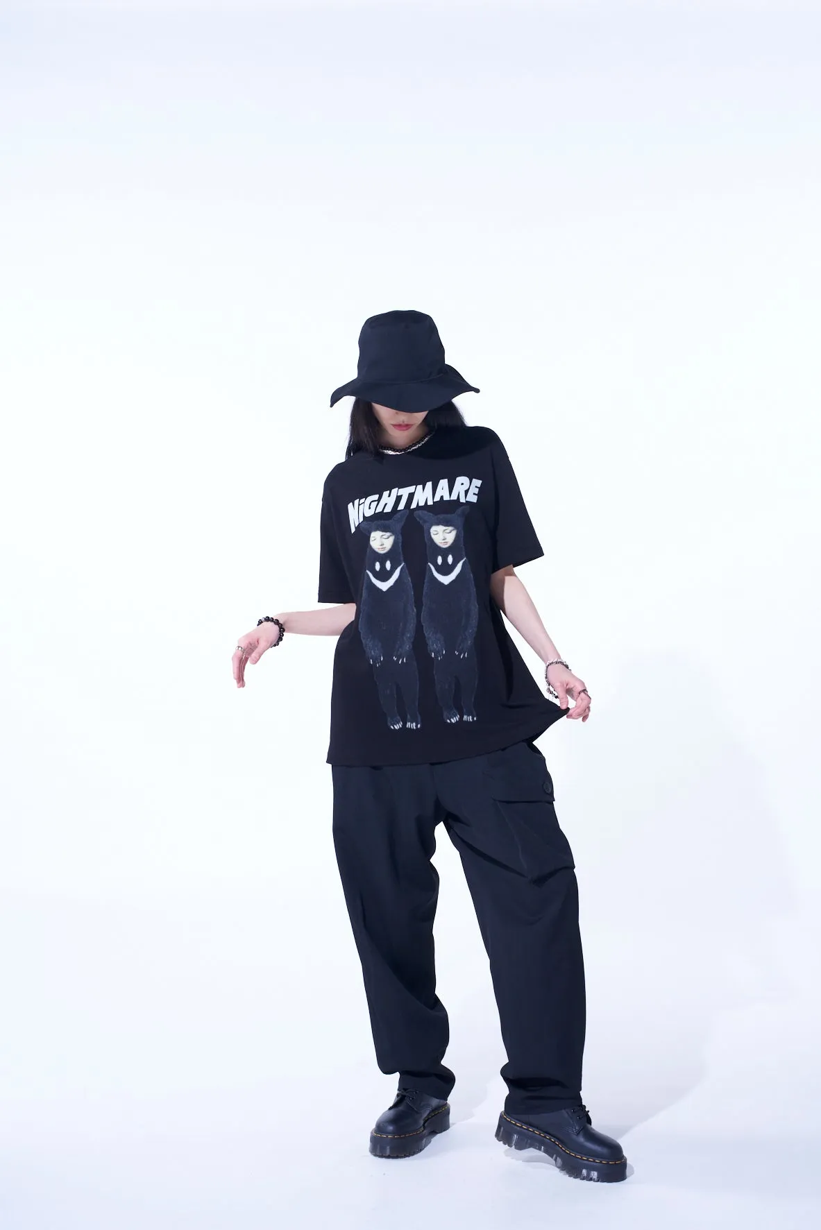 S'YTE x KOICHI IYODA ARTWORK PRINTED T-SHIRT -Nightbear-