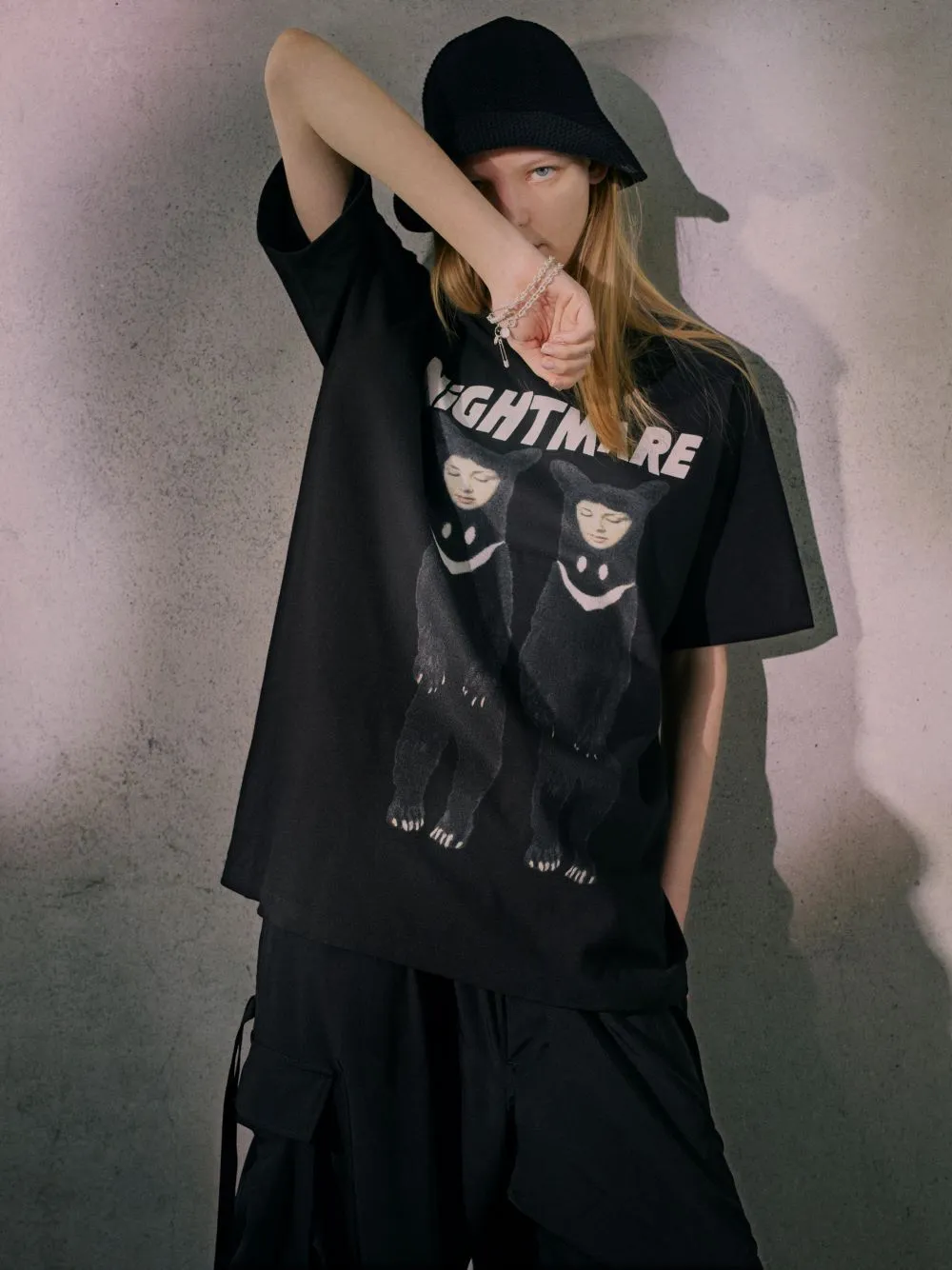 S'YTE x KOICHI IYODA ARTWORK PRINTED T-SHIRT -Nightbear-