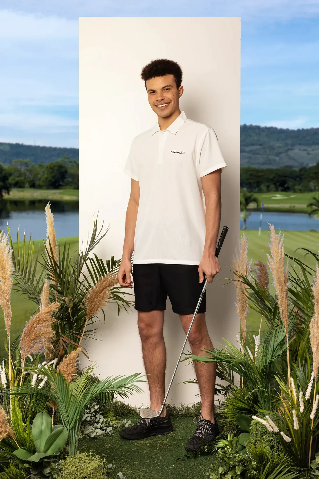 TEAMLTD Mens Par-Tee Polo White