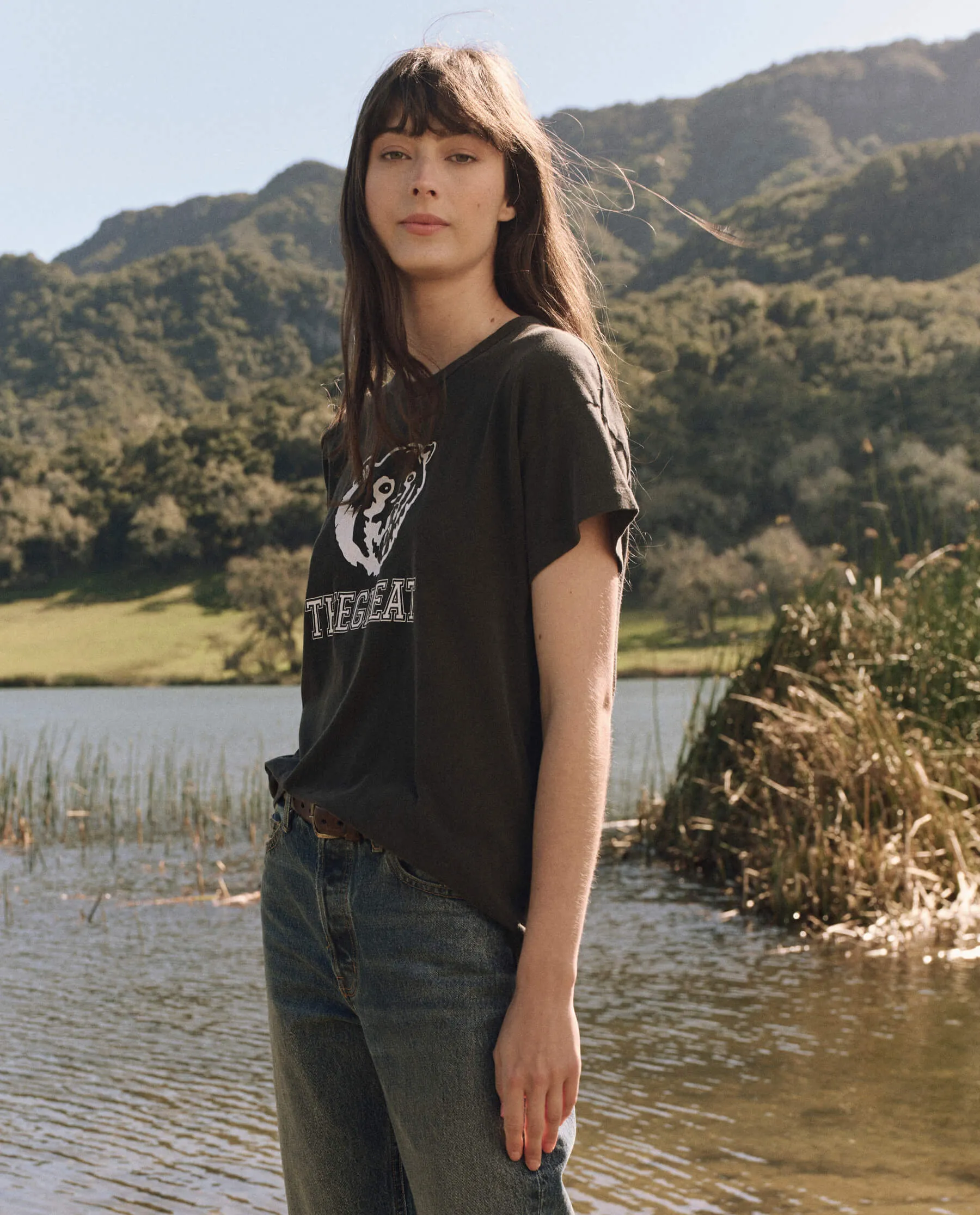 The Boxy Crew. Graphic -- Washed Black with Bear Graphic
