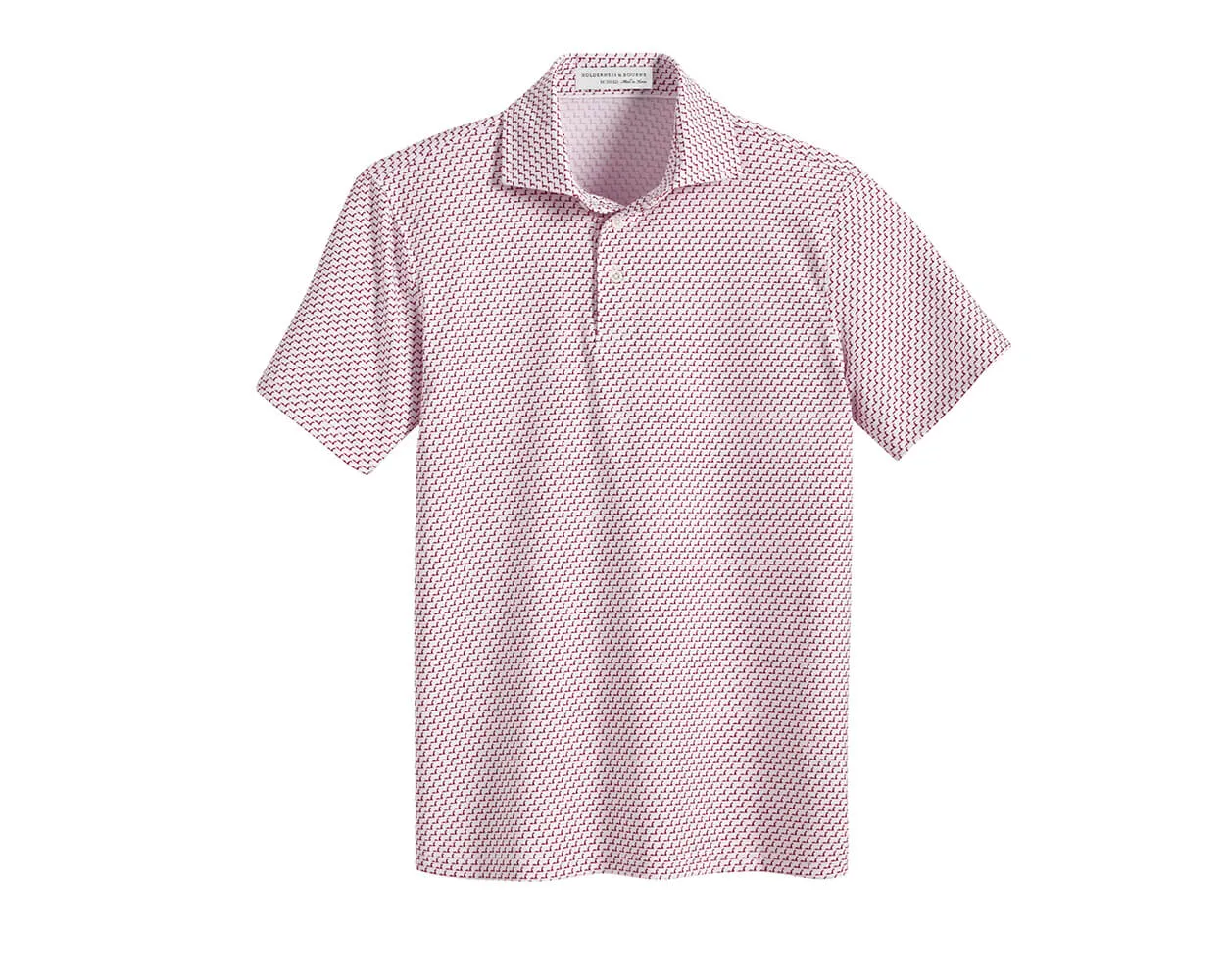 The Nessie Boys Shirt: White & Vintage Claret