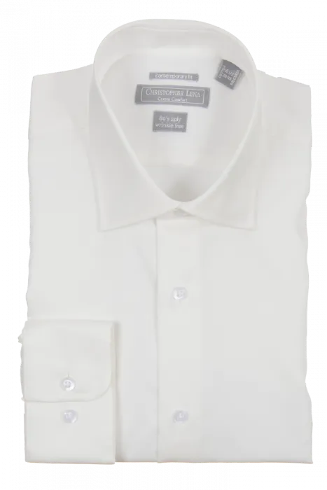 Two Ply Cotton Contemporary Dress Shirt