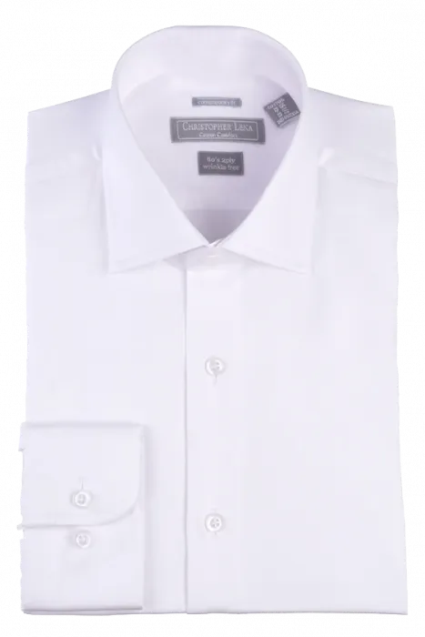 Two Ply Cotton Contemporary Dress Shirt