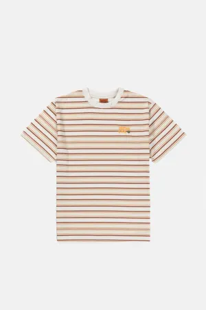 Vintage Stripe Ss T Shirt Natural