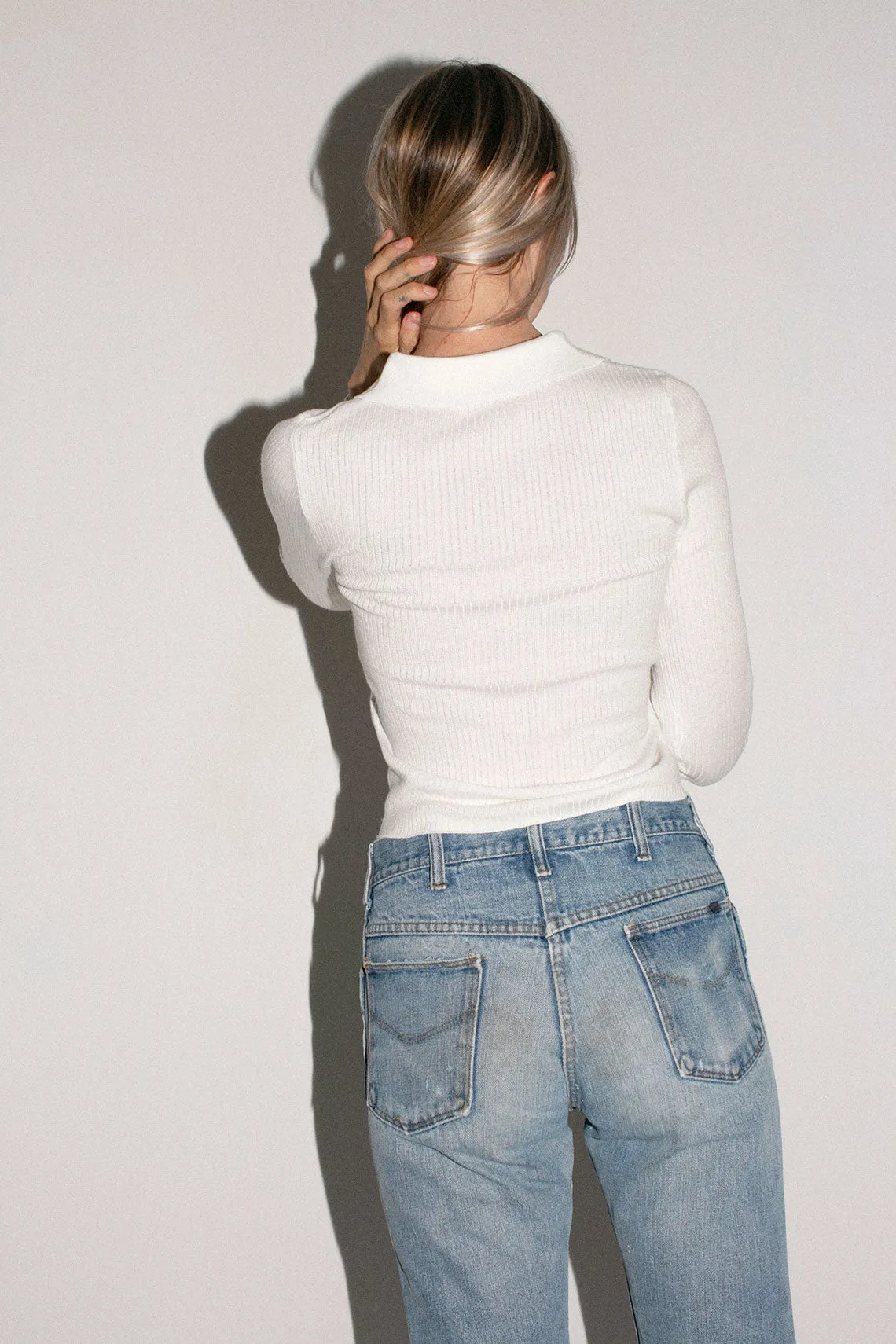 White Caroline Knit Top