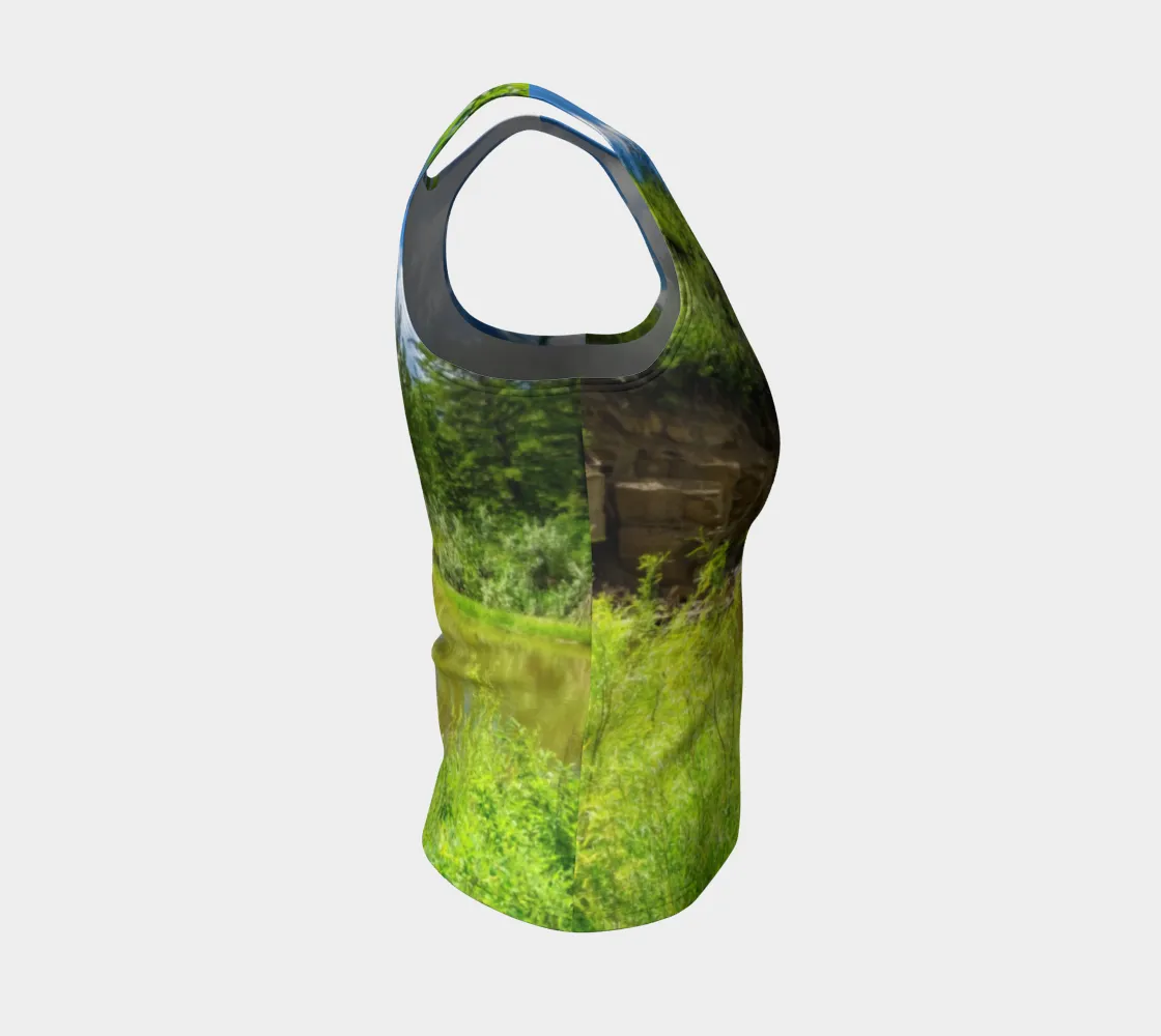 Women's All-Over Fitted Regular Tank Top - Fish Creek Park Votier's Flats