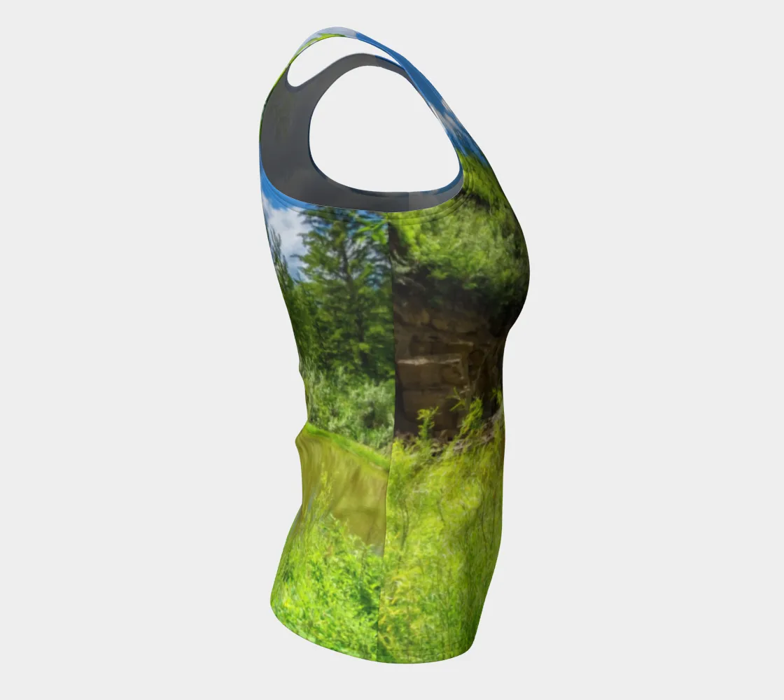 Women's All-Over Fitted Regular Tank Top - Fish Creek Park Votier's Flats