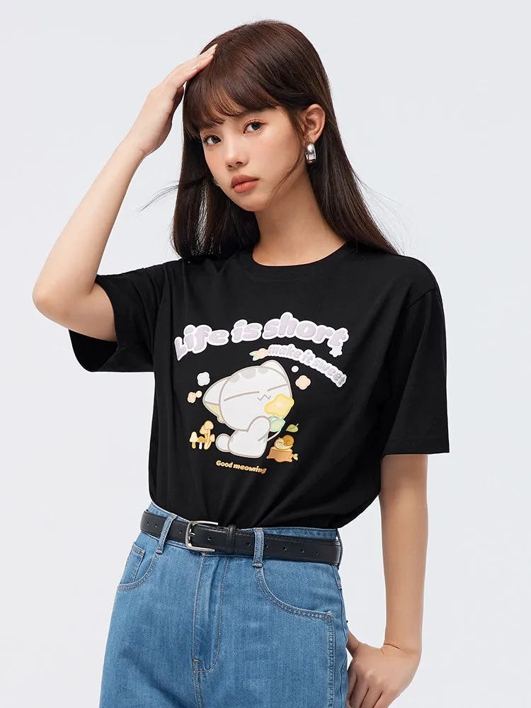 Women's Cool and Comfortable Round Neck Short Sleeves T-Shirt