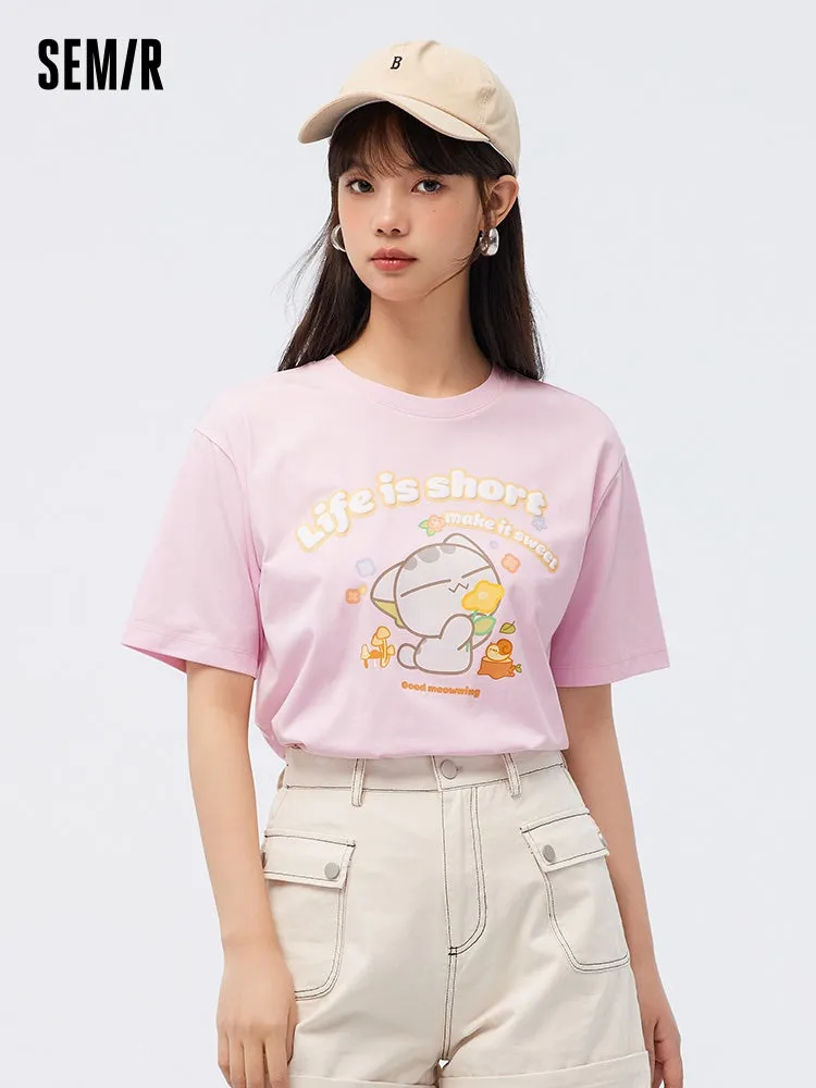Women's Cool and Comfortable Round Neck Short Sleeves T-Shirt
