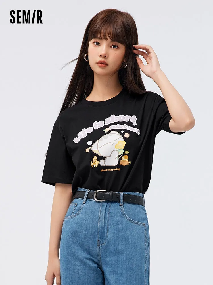 Women's Cool and Comfortable Round Neck Short Sleeves T-Shirt