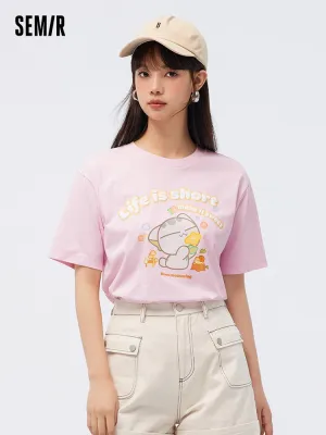 Women's Cool and Comfortable Round Neck Short Sleeves T-Shirt