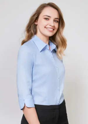 Womens Luxe 3/4 Sleeve Shirt S10221 6 / Blue