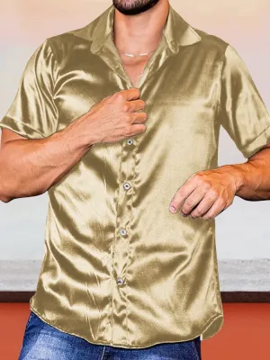 Wrinkle Free Satin Dress Shirt