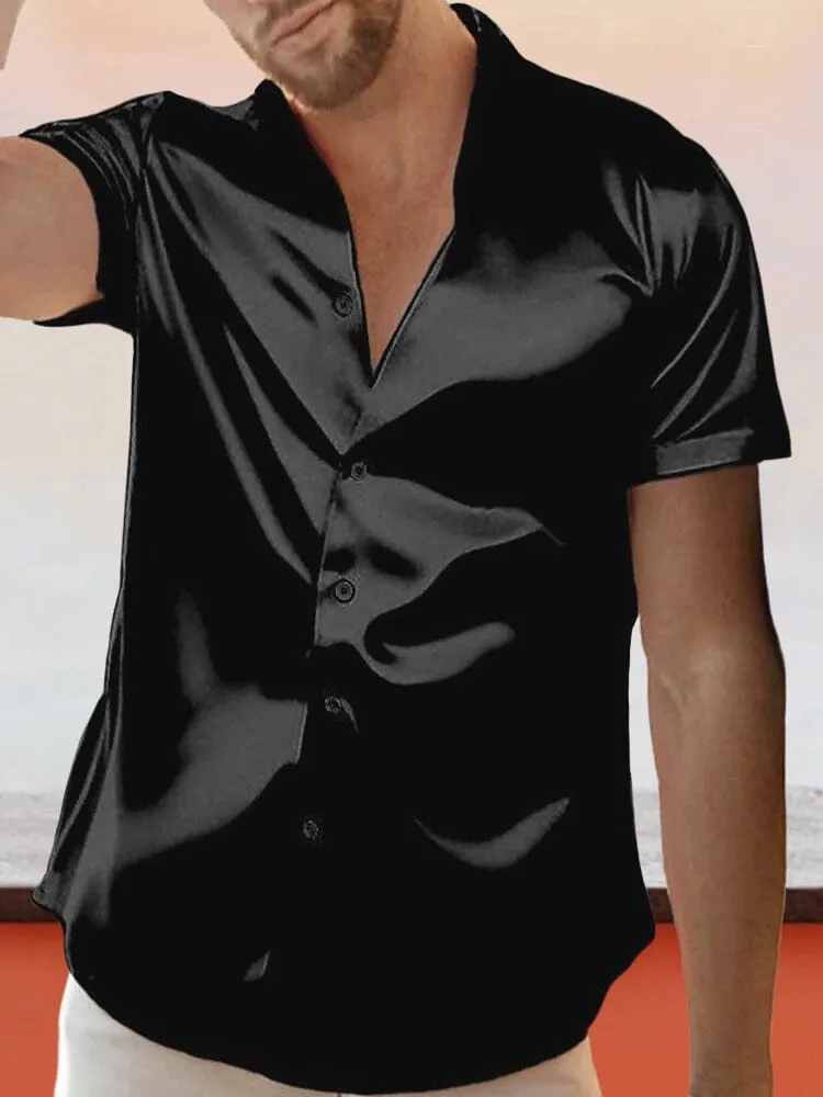 Wrinkle Free Satin Dress Shirt