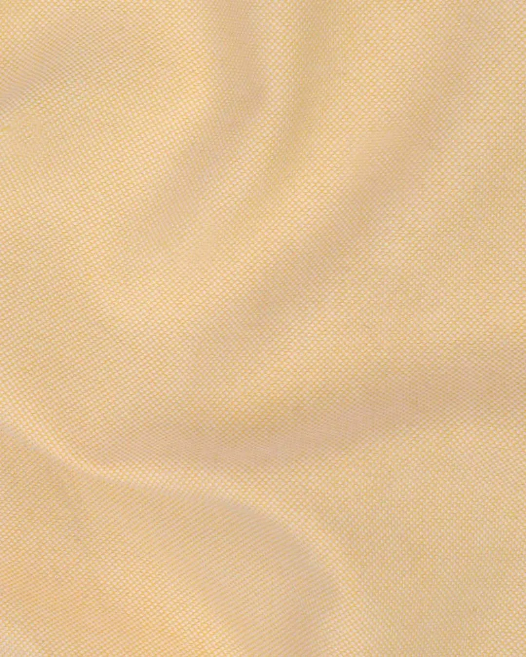 Wrinkle Free Travel Oxford: Egg Nog Yellow