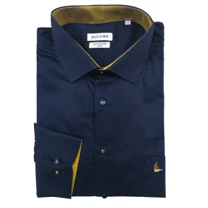 Zuccino Italy Navy LS Shirt